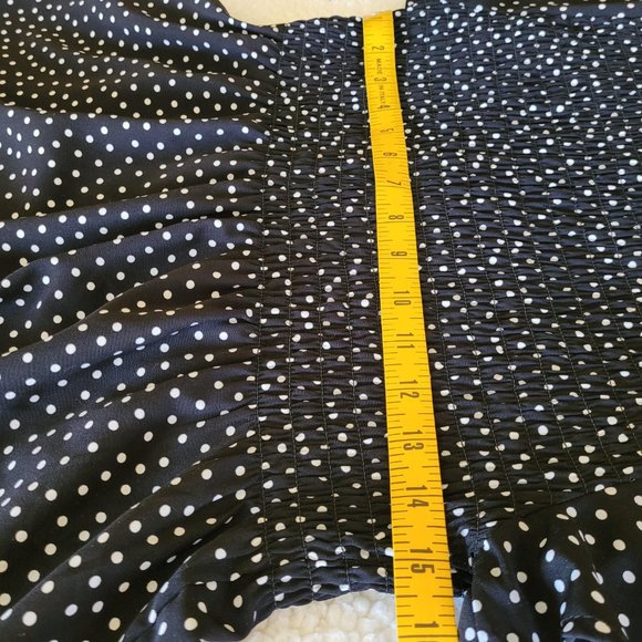 URBAN Romantics Black White Polka Dot Top M - Picture 7 of 8